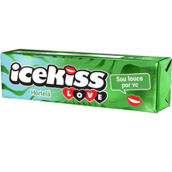 Bala Icekiss Love Sabor Hortelã 29g