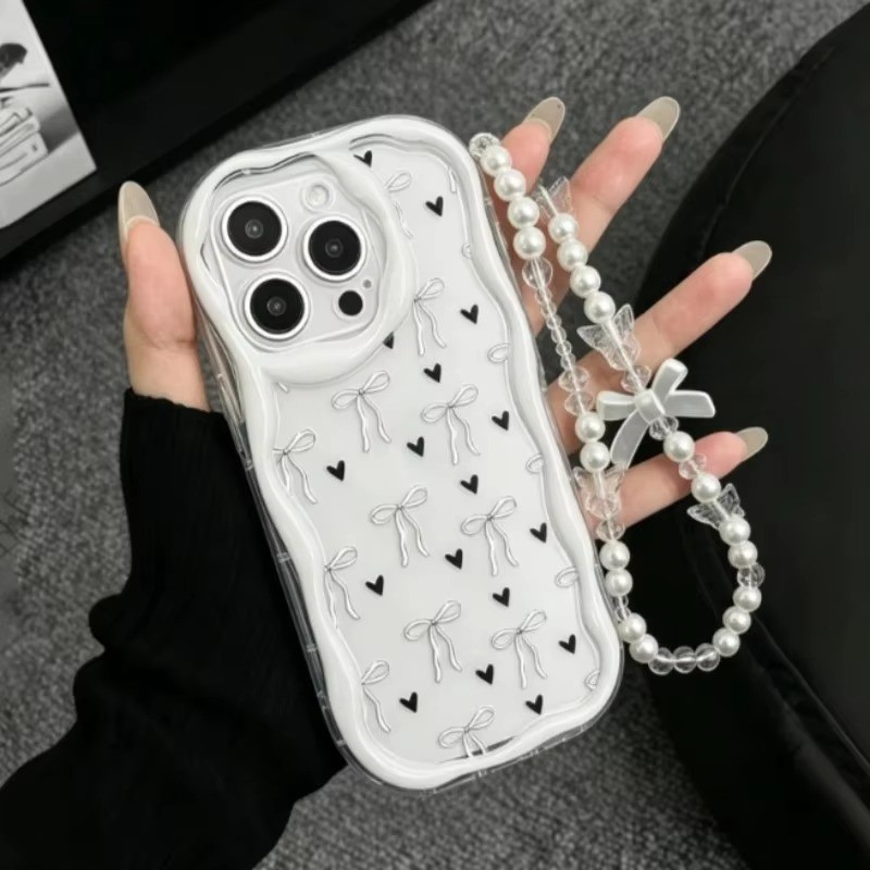 Borda Ondulada laços Capa Capinha Para Xiaomi 11 12 Lite Poco C65 C71 C75 F3 F5 X3 X4 X6 X7 X5 M3 M4 M6 Pro Anti-queda