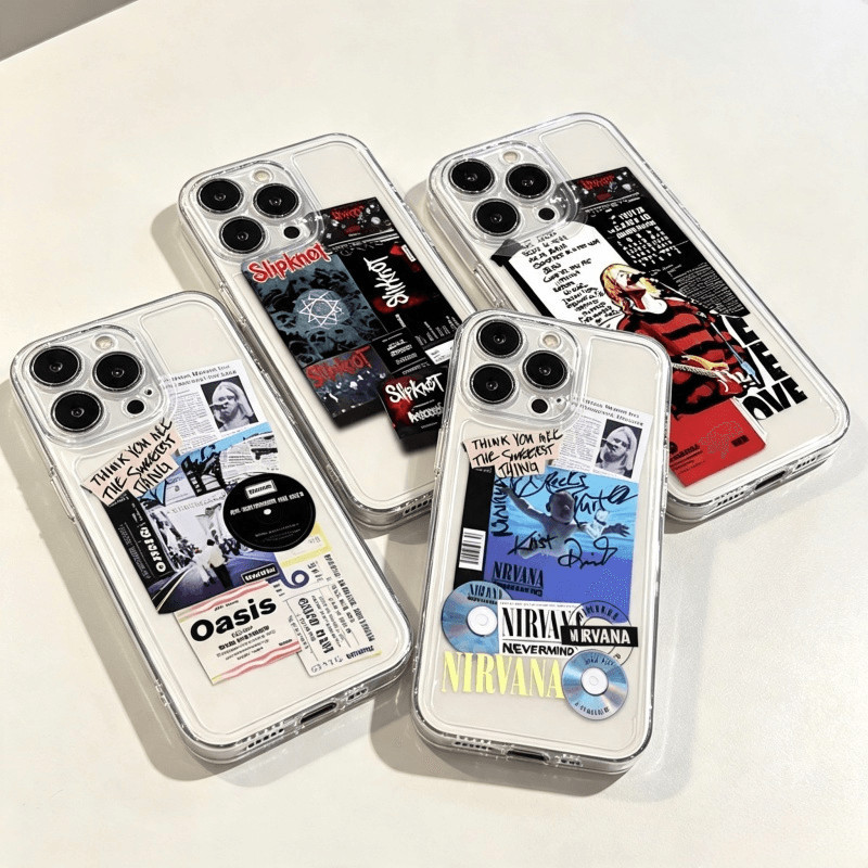 Famosa Banda Oasis Nirvana Escudo Para Samsung Galaxy A57 A16 A06 A07 A35 A33 A32 A55 A15 A25 A05 A05S A54 A24 A34 A52 A