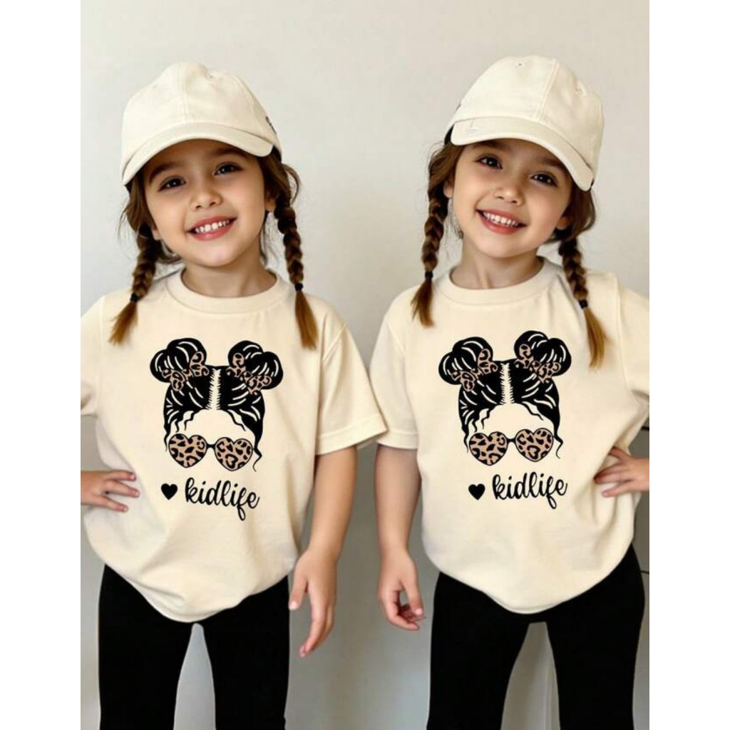 Camiseta Infantil Blogueirinha Menina Estampada Baratinha Algodão T-Shirt Look Criança