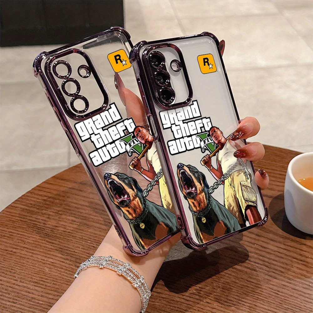 Capa de celular com tema do jogo GTA R Stars, adequada para Samsung Galaxy A26, 