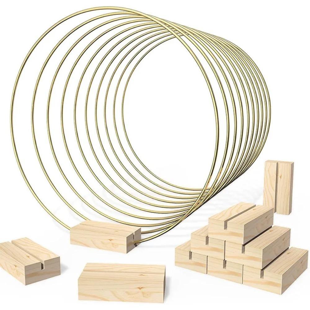 Aros De Flores De Metal Dourado , Anéis Redondos De Suporte De Base De 10-50 Cm , Argola Ferro Para Decoração Vintage DI