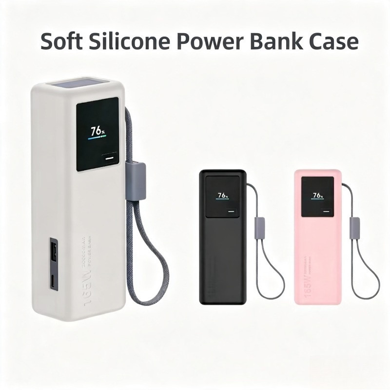 Para Xiaomi Powerbank PB2165 silicone Macio Carregador Portátil Capa Protetora 2
