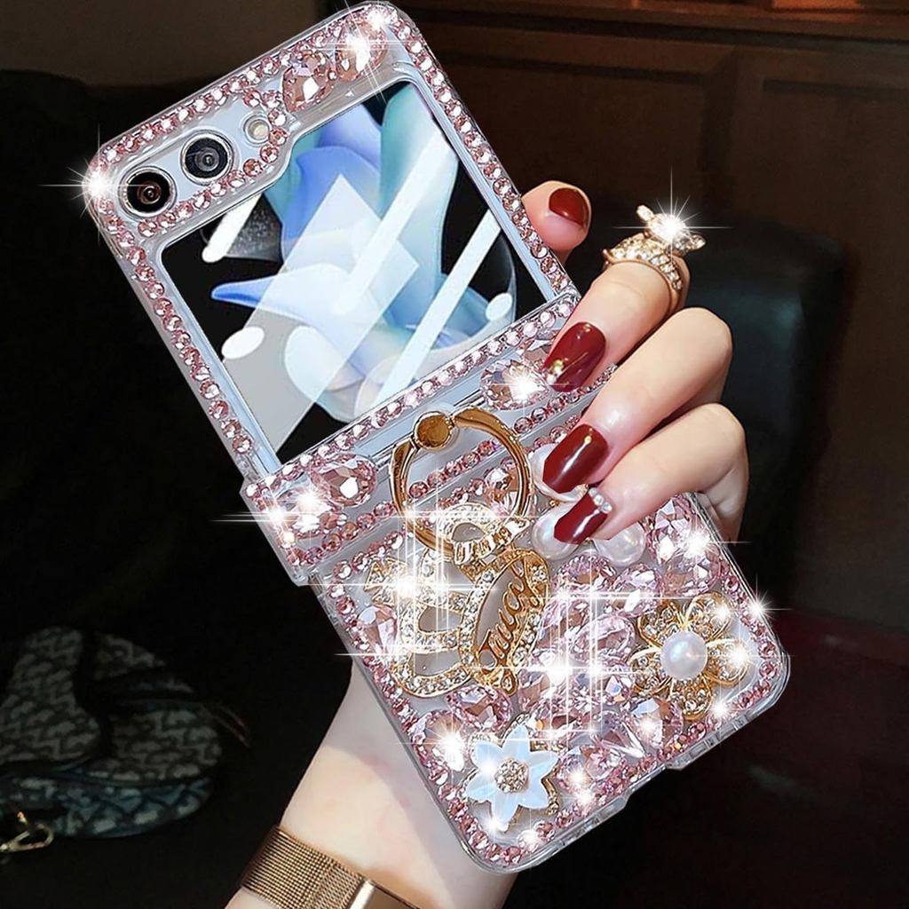Capa Brilhante Changjia para Samsung Galaxy Z Flip 6 com Proteção de Dobradiça e