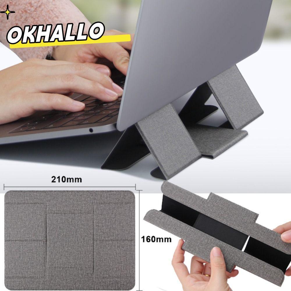 OKHALLO Suporte Dobrável Para Tablet PU , Ajustável Laptop Em Acessórios De Montagem Tablets De Computador
