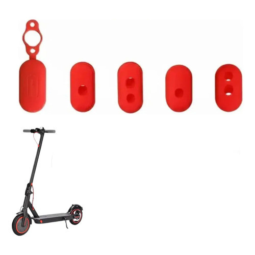 Kit Borrachinhas Acabamento Patinete Eletrico Xiaomi, Foston Vermelho
