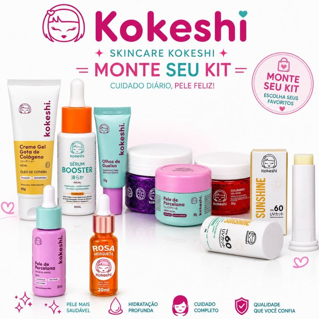 Kokeshi Skincare Original | Escolha Seu Produto Favorito | Cuidados com a Pele