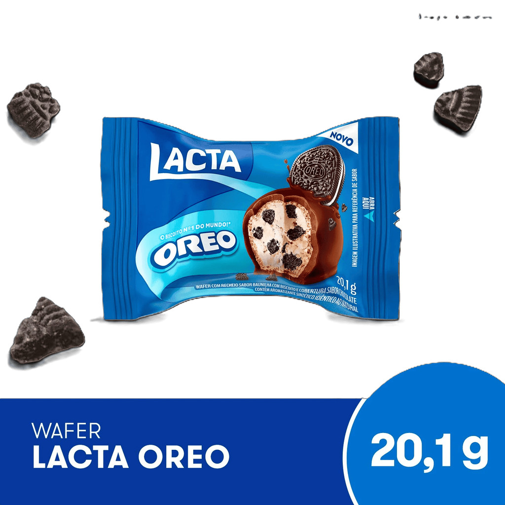 Oreo Wafer Lacta com Recheio de 20.1g