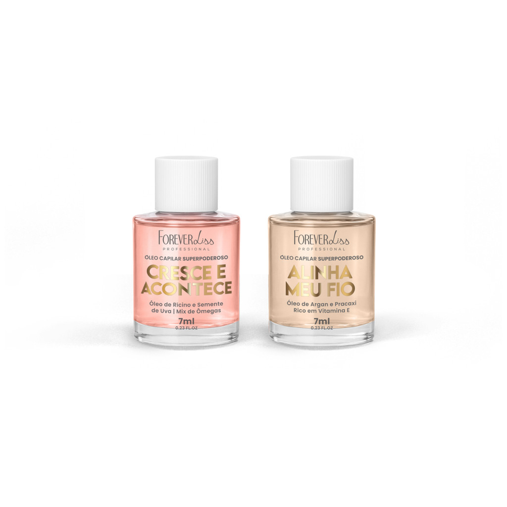 Kit Óleo Capilar Superpoderoso Cresce e Alinha Meu Fio Forever Liss 7ml