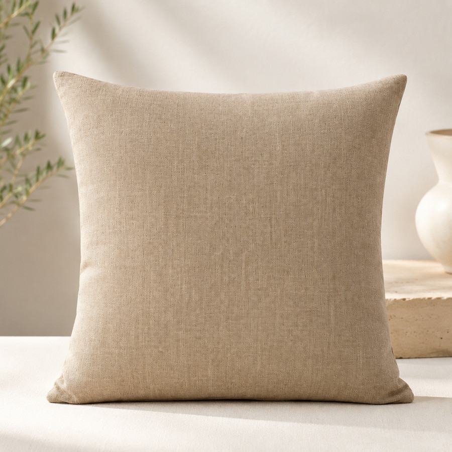 Kit Até 5 Capas de Almofadas Decorativas 45x45cm Linho Premium Texturizado para Sofá Sala e Quarto
