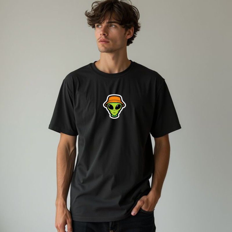 Camiseta Estampa ET, Camiseta 100% Algodão Camiseta Unissex Vintage Blusa Clássica