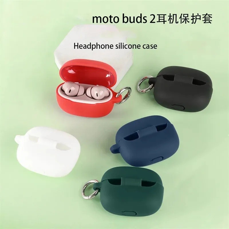 Capa De Silicone Macio Para Motorola Moto Buds 2 Fones De Ouvido Buds2 MotoBuds2
