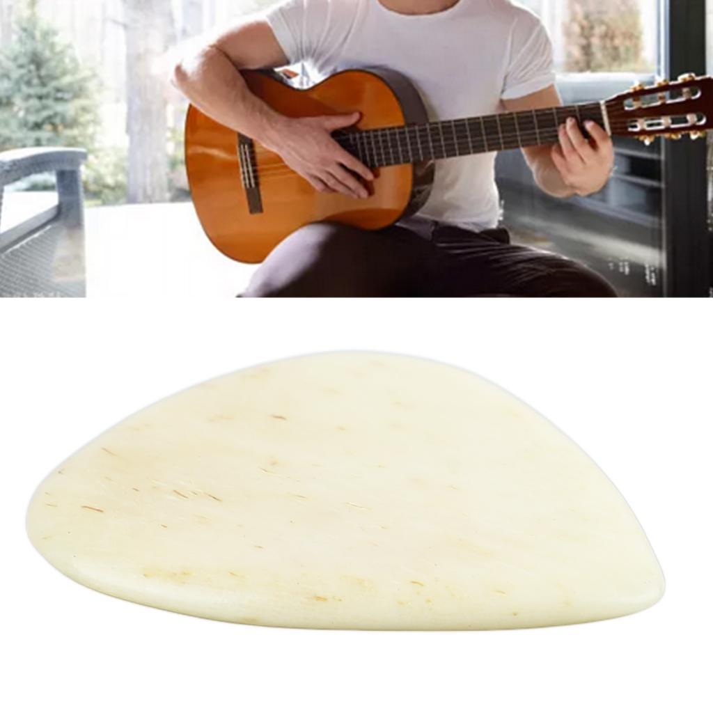 Palheta de guitarra antiderrapante Irfora feita de osso de boi para desempenho de dedilhação Guitarras acústicas
