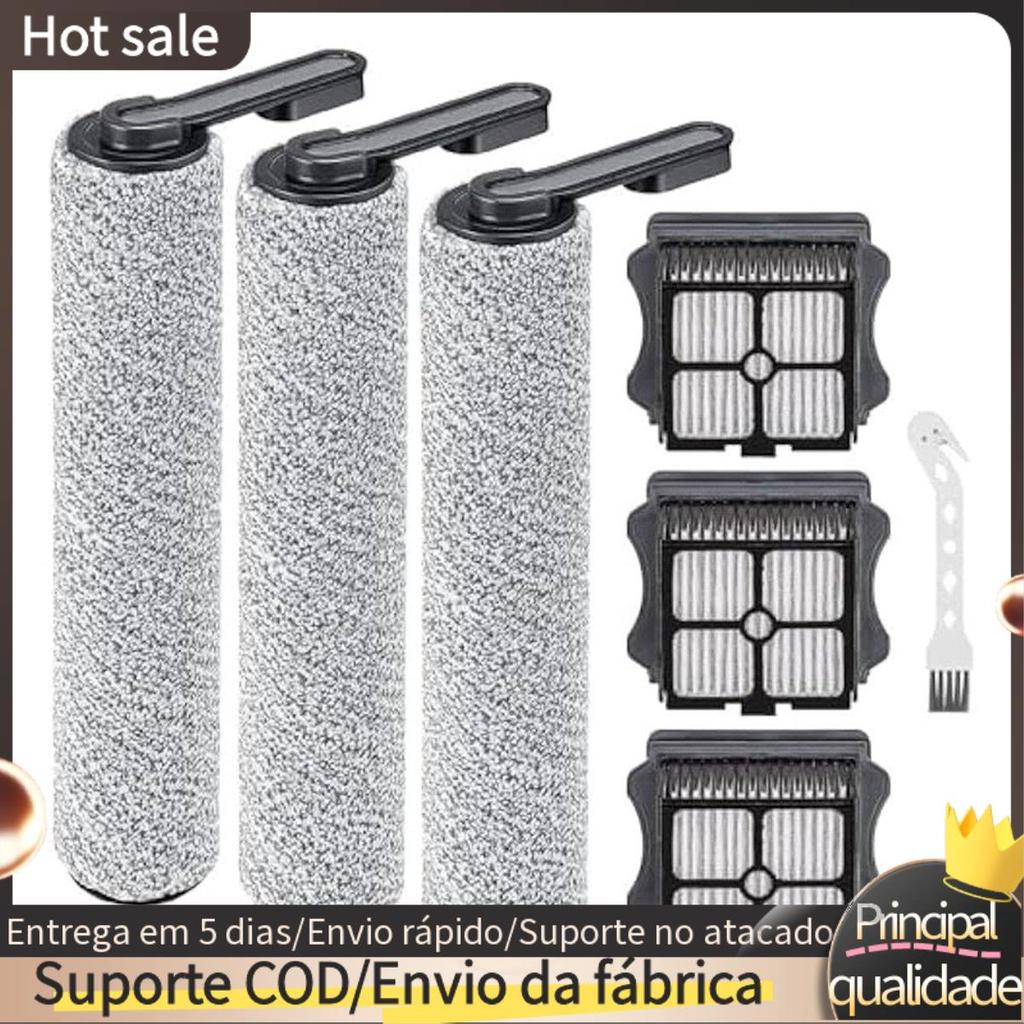 3 Rolos Da Escova Dos Pces , 3 Filtro HEPA Acessórios Do Eletrodomésticos Como Mostrado Para O Assoalho Um S5/Piso Pro 2