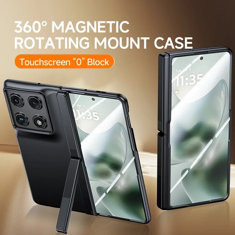 Para Motorola Razr Fold 5G Caso Fosco Pele-Amigável Dobrável Dobradiça Titular C