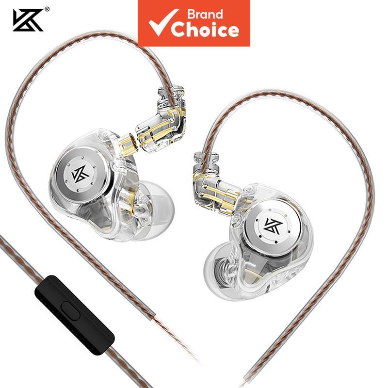 KZ EDX PRO Fones De Ouvido Dinâmicos HiFi Bass Intra-Auriculares Esportivos Com Cancelamento De Ruído Para Música Uso Di