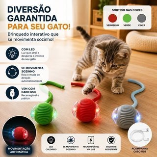 Brinquedo Bola Interativa Movimentacao Automatica Entretenimento Inteligente Sortido