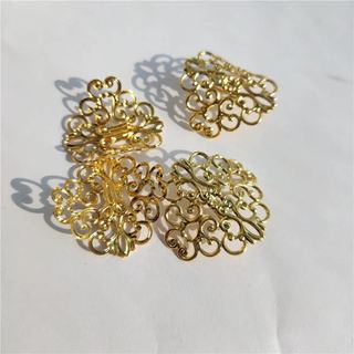 Frete grátis 6 peças de flores de cobre grampos de cabelo pendurado cabeça corda Hanfu cabeça jóias estilo antigo foto t
