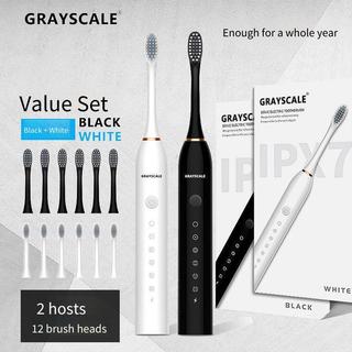 GREYSCALE Dentes Elétricos Ultrassônicos PRO3 Adulto Masculino Feminino Casal Inteligente Micro Conjunto de Presente
