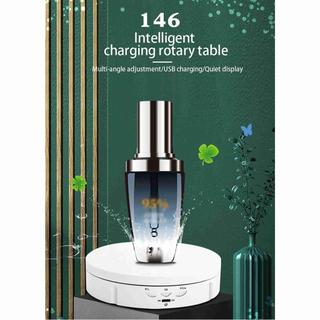 Andoer 360° Mesa giratória elétrica giratória Suporte de exibição de carregamento USB 3 velocidades ajustável para