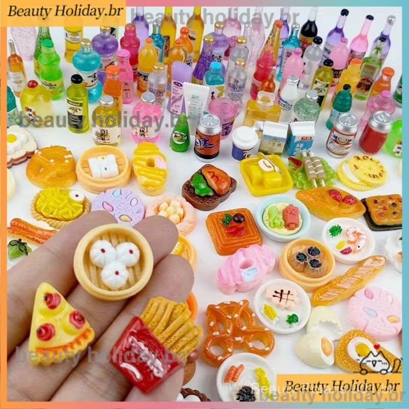 Miniatura Comida Bebida Boneca Cozinha Supermercado Casa De Boneca Miniatura Vários Modelos!