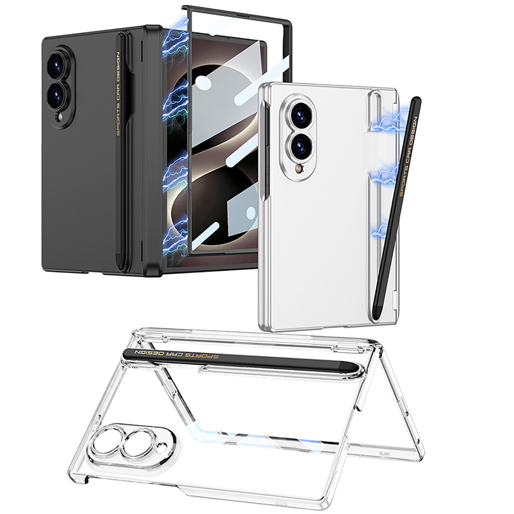 Invólucro De Caneta Magnética Para Samsung Galaxy Z Fold 8 Caso Largo Protetor C