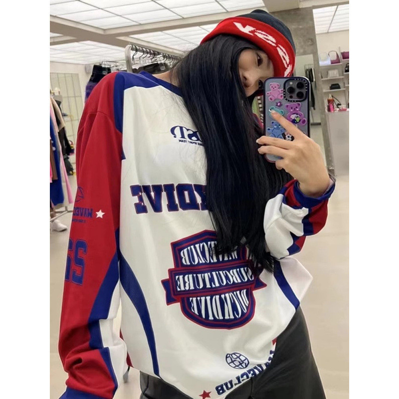 Americano Retro carta impressa moletom com capuz masculino feminino mesmo estilo solto manga comprida camiseta rua