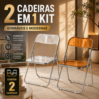 2 Cadeira Dobrável Trançada Rattan Com Estrutura Cromada,   Compacta Para Escritório, Quarto E Sala De Jantar