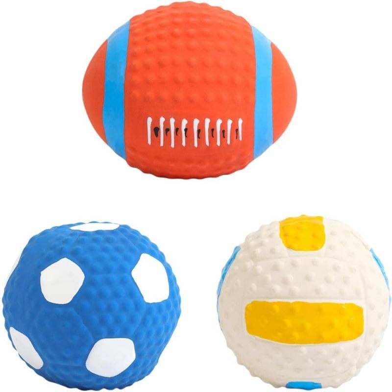 Brinquedos Para Cães , Bolas De Brinquedo De Látex Animais De Estimação , Entretenimento E Interação , Resistente À Mord