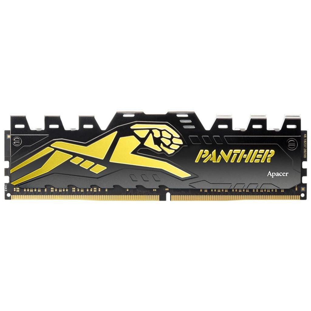 Memória DDR4 Apacer Panther, 8GB, 3200MHz, Preto/Dourado, AH4U08G32C28Y7GAA-1