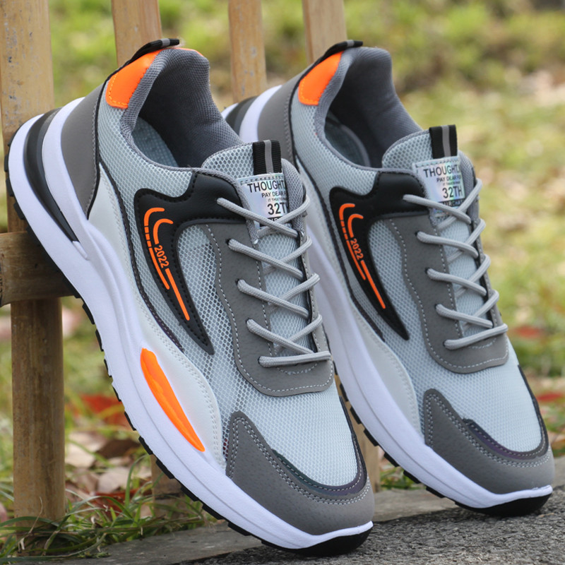 Malha respirável sapatos masculinos verão novo estilo sapatos esportivos sapatos de malha masculina sapatos casuais sola