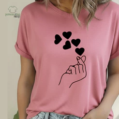 Camisa Camiseta Feminina Casual 100% Algodão T shirt Basica Estilosa Tendencia Moderna Crista Igreja