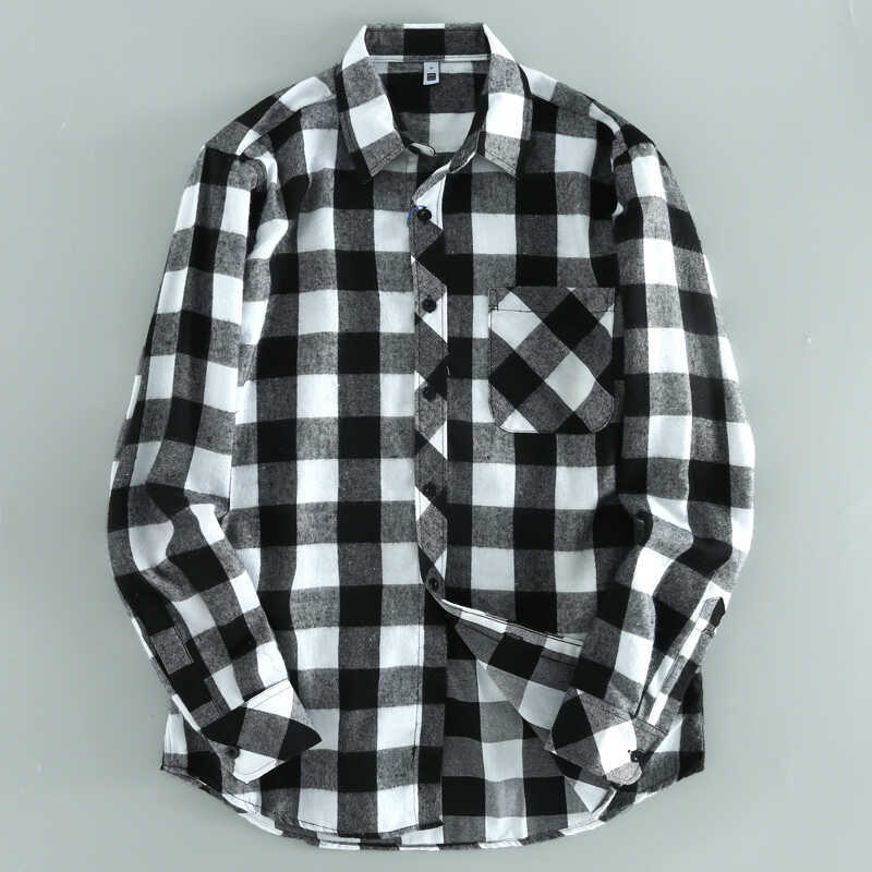 Botões pequenos de lapela!Boa exportação confortável primavera outono comércio exterior masculino Casual camisa de manga