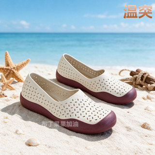 Sandálias de uma peça com temperatura importada do Vietnã, sola macia, Baotou, roupa externa, novo, leve, antiderrapante
