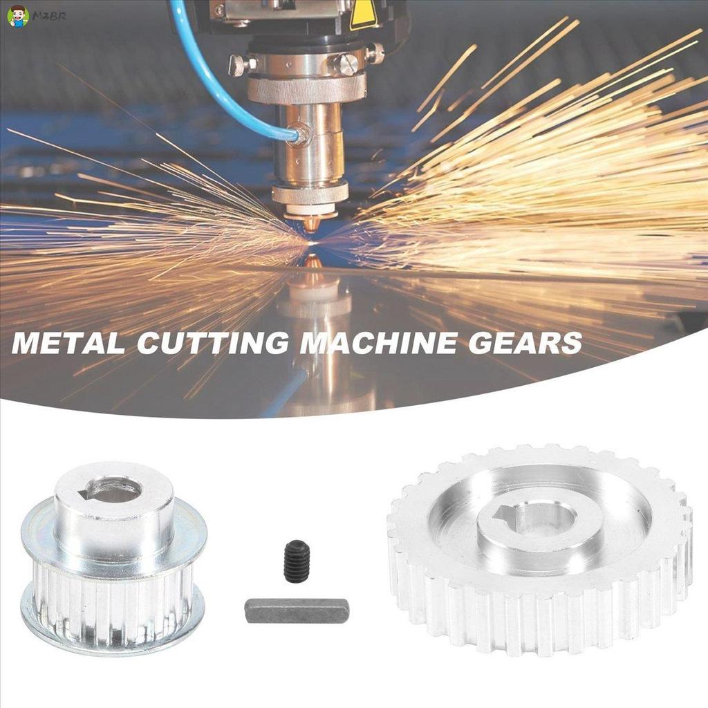 2 Peças De Metal Polia Síncrona Engrenagem Motor Correia Roda S Cj0618 Engrenagens De Torno , Máquina De Corte