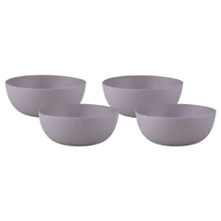 Conjunto 4 Tigelas Bowl 1100ml São Bernardo Cinza