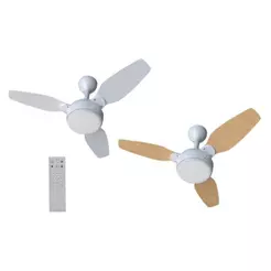 Ventilador de Teto Ventisol 85W 90CM 3 Pás 6 Velocidades Branco Legacy BR 3P BR-PIN C-R Inverter