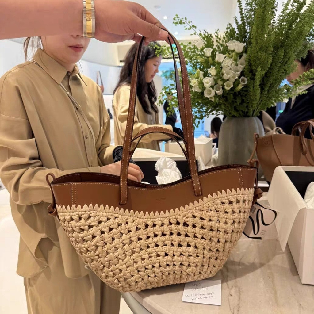 Grande marca mesmo estilo ️ Verão esta bolsa é suficiente Super bonita estilo férias bolsa de palha primavera verão retr