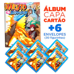 Kit Naruto Shippuden - 1 Livro + 6 Envelopes