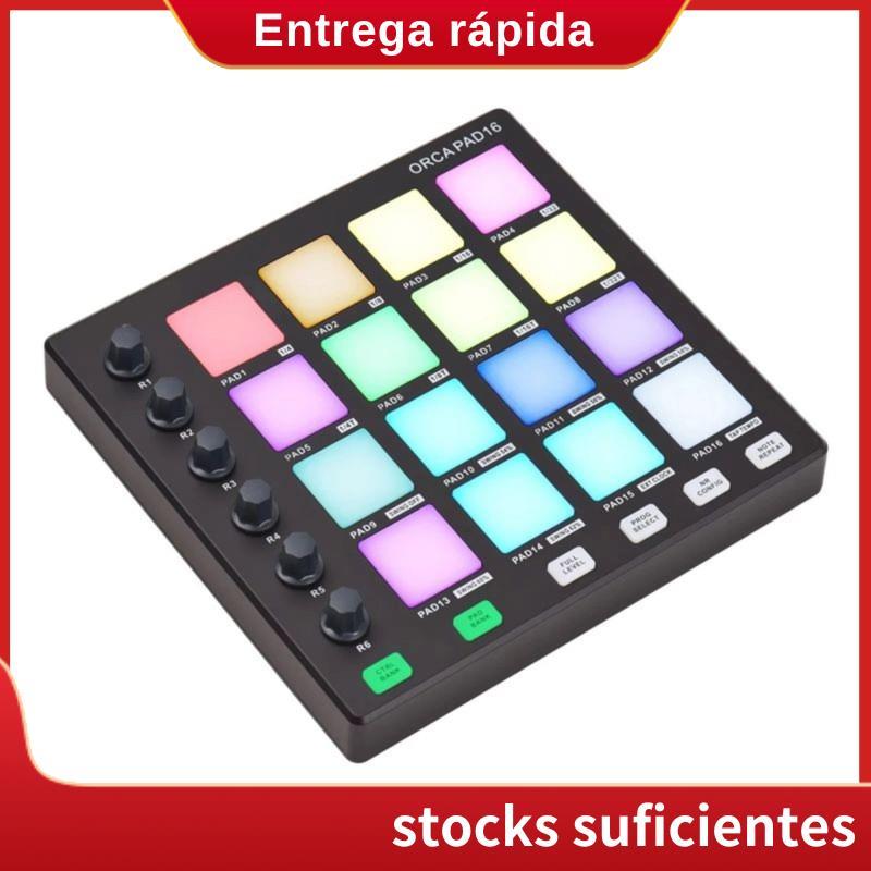 PAD16 Controlador Teclado DJ Música Estúdio De Áudio Bateria Eletrônica Almofada Para Instrumentos Musicais Bater Produç