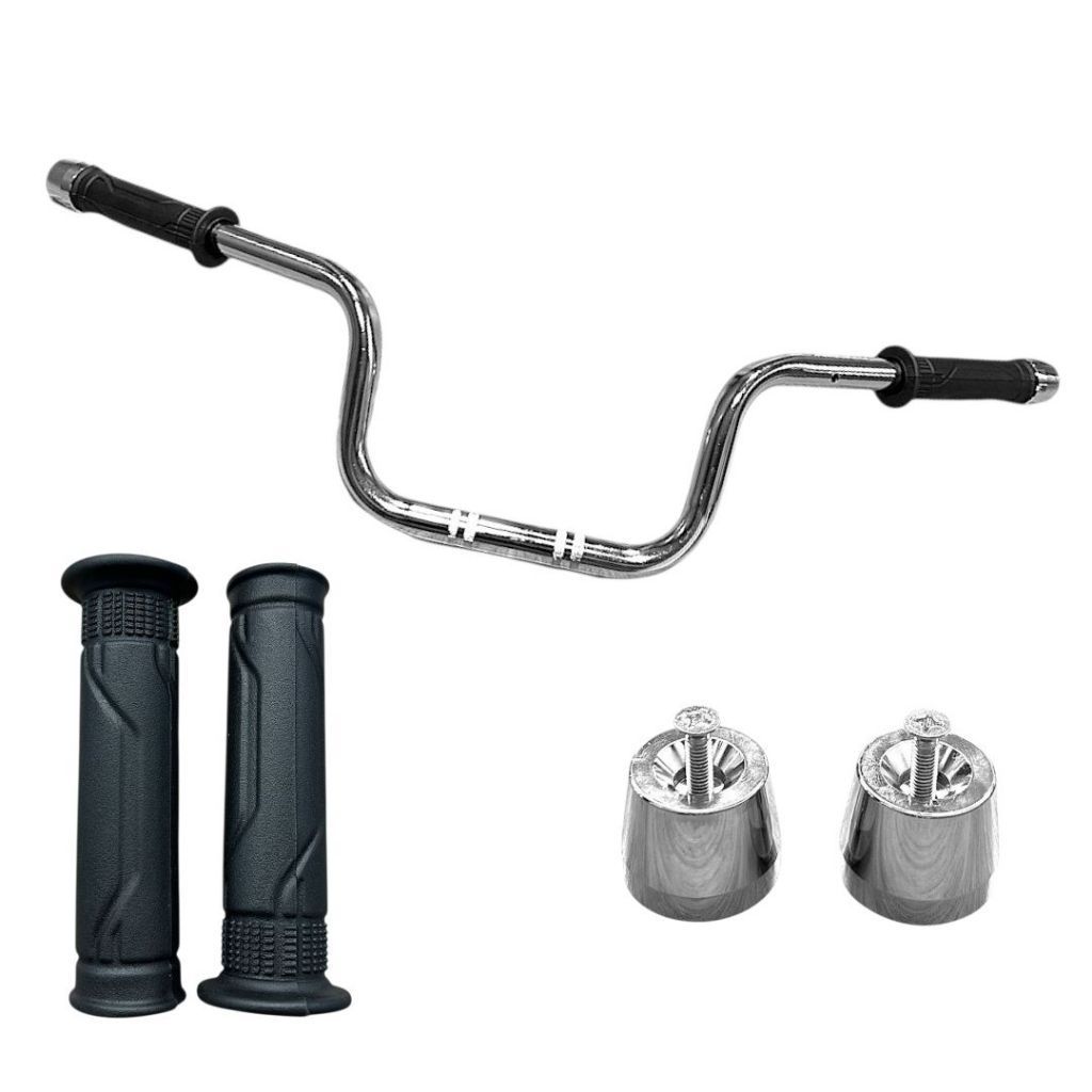Kit Peso Pcx C/Manopla Vazada + Guidão Titan 125/150/160 Cargo