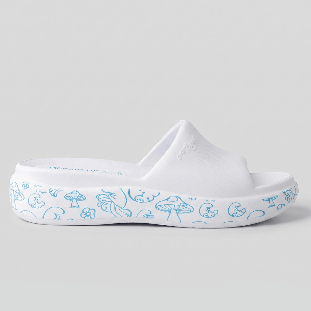 Tamanco Marshmallow Smurfs Branco