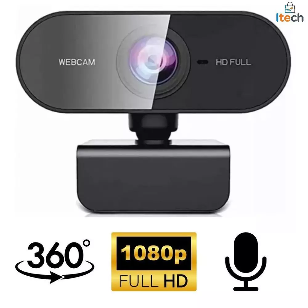 Webcam Câmera Full Hd 1080p Microfone Pc Notebook Home Office-itech