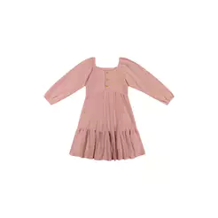 Vestido Infantil Menina Malha Tricô Colorittá Rosa