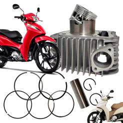 Kit Cilindro Motor Biz 125 Injet 2009 At 2017