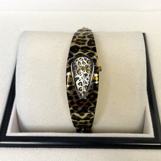 Novo relógio masculino Retro nicho em forma de gota leopardo impressão único tipo pulseira à prova dwaterproof água reló