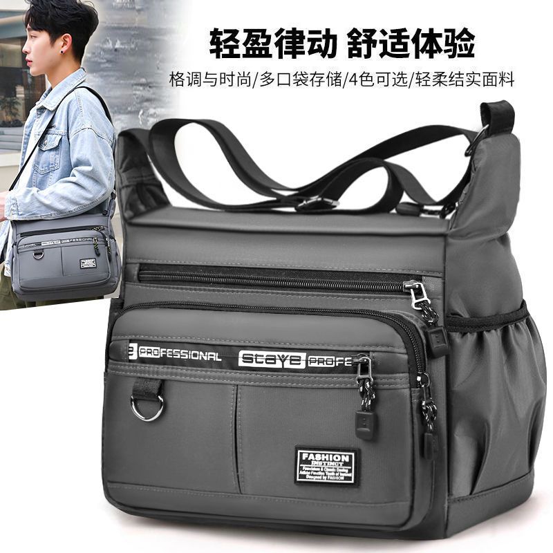 Bolsa de ombro de negócios bolsa masculina Oxford pano saco do mensageiro maleta grande capacidade multifuncional mochil