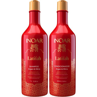 Inoar Latifah Shampoo 1l E Condicionador 800ml Argan E Mirra