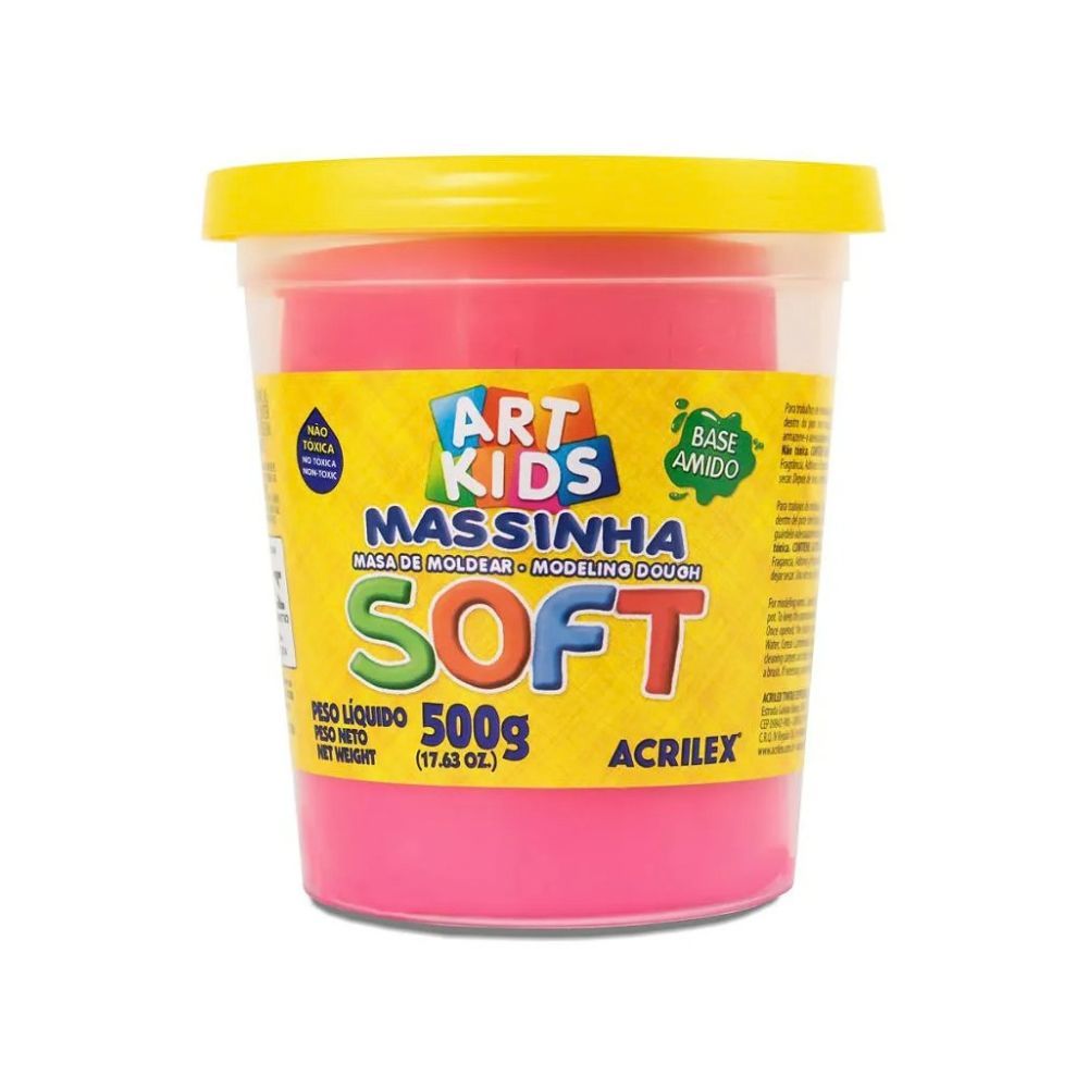 Massa De Modelar Acrilex Soft 500g Maravilha 107