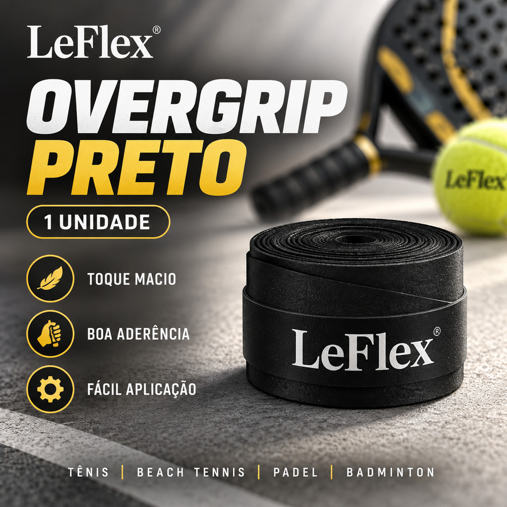 Overgrip Fita Premium Cabo Raquete Beach Tenis Tennis Padel Badminton Confort Grip Seco